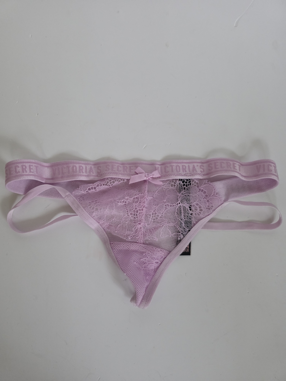 2/$24 NEW Victoria's Secret Purple Lace Thong-SZ-XS